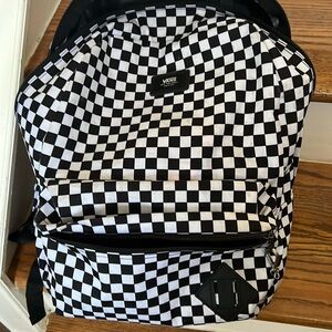 Black and white checkered vans backpack